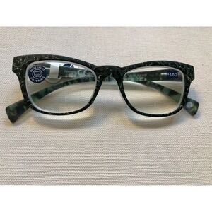 New Green Leopard Peepers BLUE LIGHT FILTERING Reading Glasses +1.50